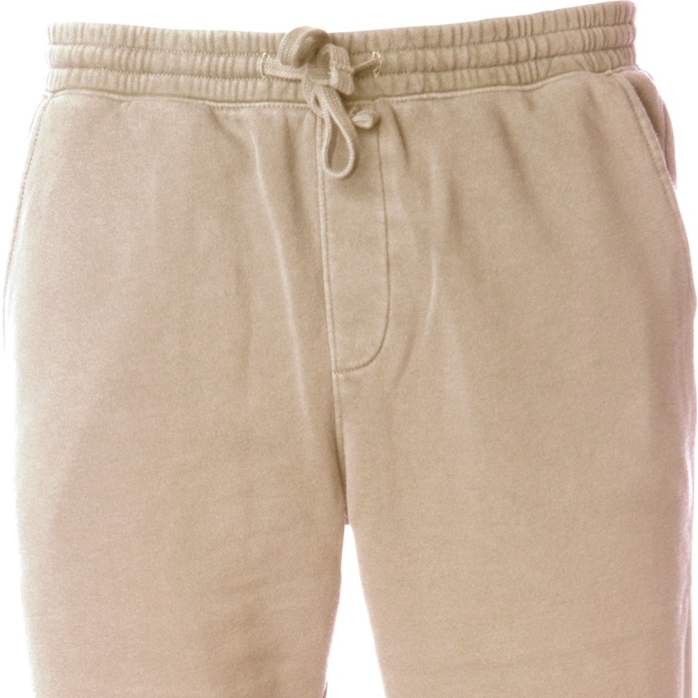 Independent Mens pigment dyed fleece pant PRM50PTPD Sandstone MEDIUM